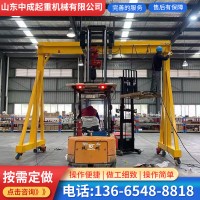 移動式簡易起重機(jī)小型電動龍門架 3t工地倉庫用起重搬運(yùn)龍門架